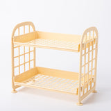 Double Storage Rack Kitchen Small Shelf Desktop Storage Rack Bathroom Sink Plastic Organizing Rack - V.I.P Digital Presence