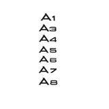 Suitable for Audi logo A3A4A5A6L A8LA4L, rear badge, and car sticker logo - V.I.P Digital Presence