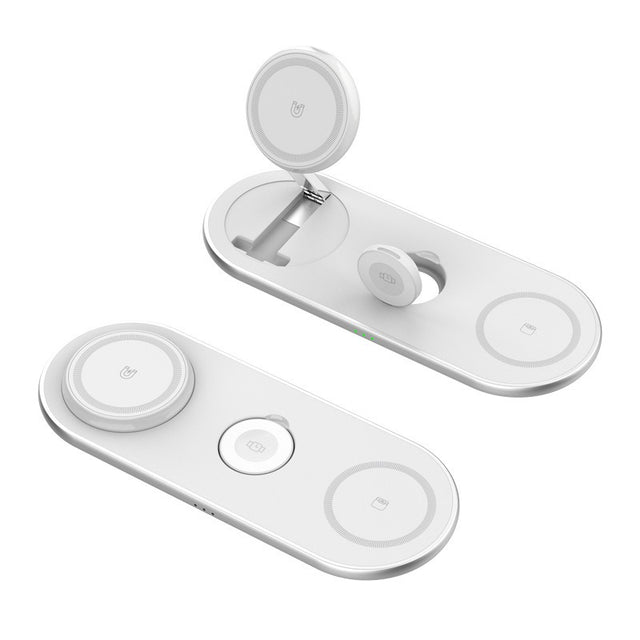 Foldable wireless convenient 3-in-1 magnetic wireless fast charging suitable for Apple 3-in-1 wireless charging - V.I.P Digital Presence