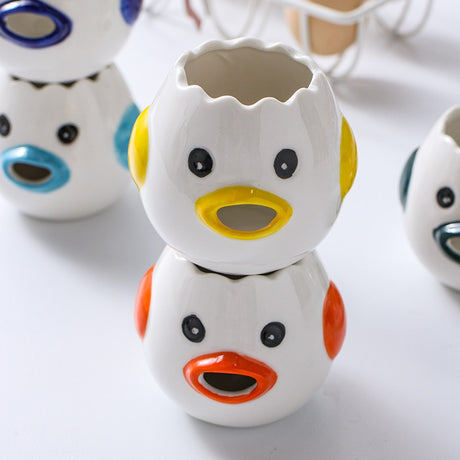 Ceramic egg white and protein separator household egg liquid and yolk filter baking tool easy to clean - V.I.P Digital Presence