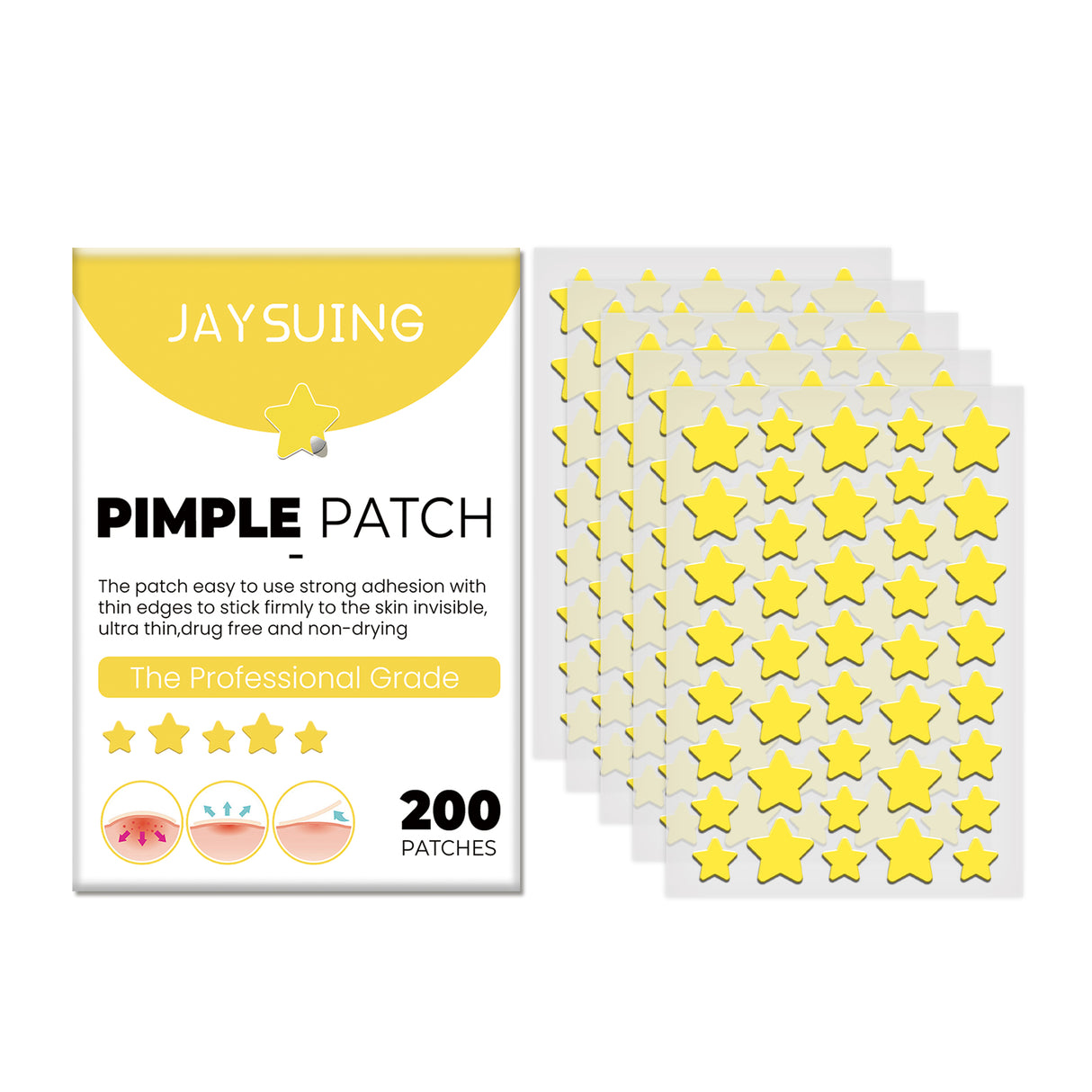 Star Acne Patch Clear Acne Skin Care Facial Cover Acne Invisible Acne Patch