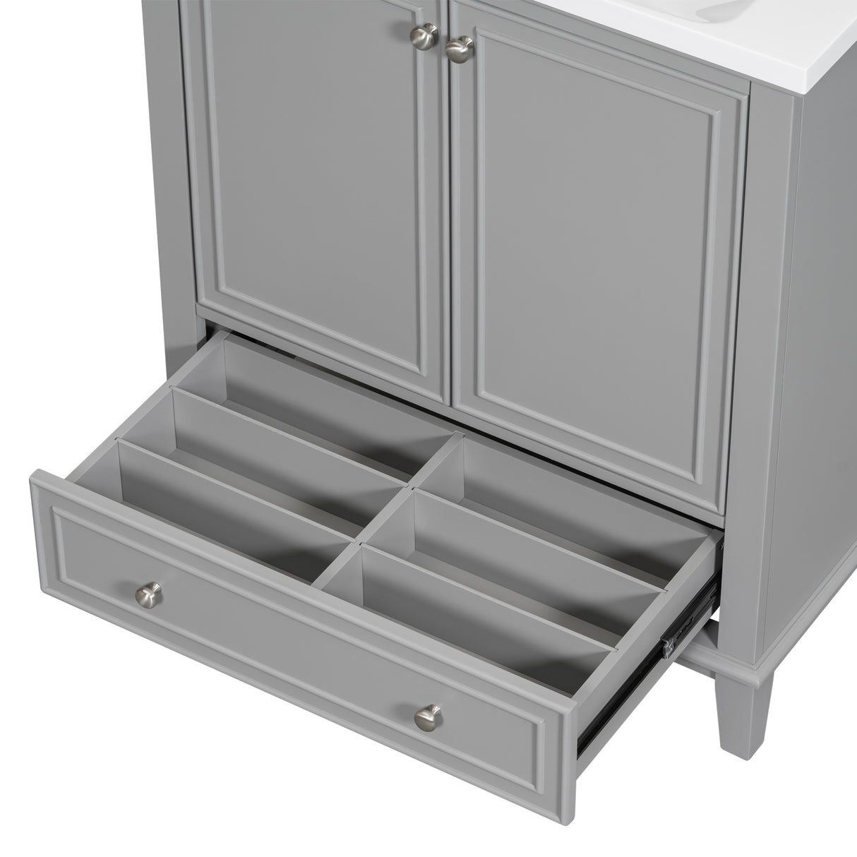 30 inch bathroom vanity no sink  base only gray - V.I.P Digital Presence