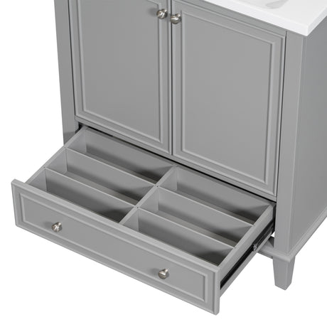 30 inch bathroom vanity no sink  base only gray - V.I.P Digital Presence