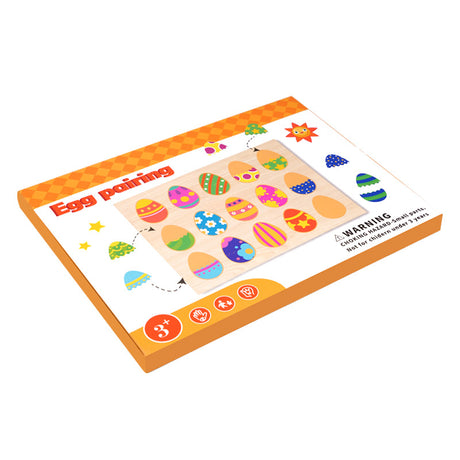 Children's Fun Puzzle Easter Egg Color Shape Matching Color Pattern Cognitive Early Education Thinking Logic Wooden Toys - V.I.P Digital Presence