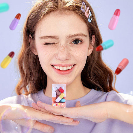 Fit Colors 12 Colors Mini Pill Matte Lipstick Velvet Matte Portable Pill Capsule Lipstick - V.I.P Digital Presence