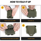 Tactical Dump Pouch Foldable High Capacity Nylon Mesh MOLLE Belt Compatible Lightweight Durable - V.I.P Digital Presence