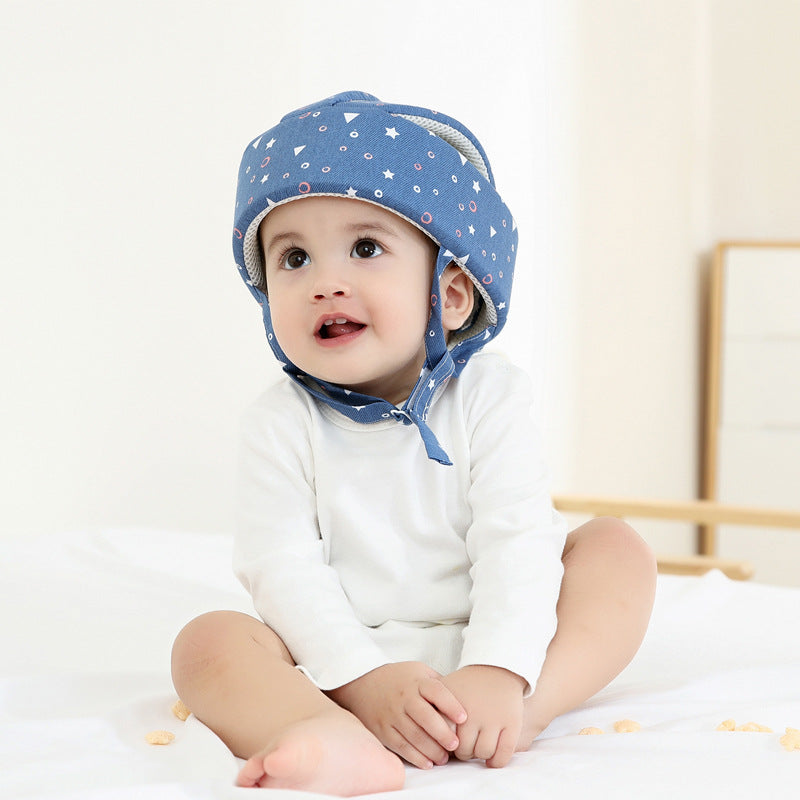 Casco de seguridad anticolisión para bebés que aprenden a caminar, gorra protectora de algodón, totalmente de algodón, transpirable y ligero.