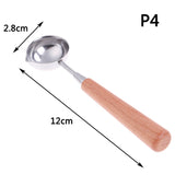 Anti-Hot Sealing Wax Spoon Wood Handle Retro Wax Stamping Spoons Invitation Cards Decorative Stamps Craft - V.I.P Digital Presence