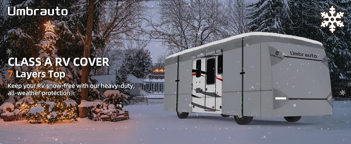 Umbrauto Class A RV Cover Upgraded Heavy Duty 7 Layers Top Windproof Breathable Class A Motorhome Camper Cover,Grey - V.I.P Digital Presence