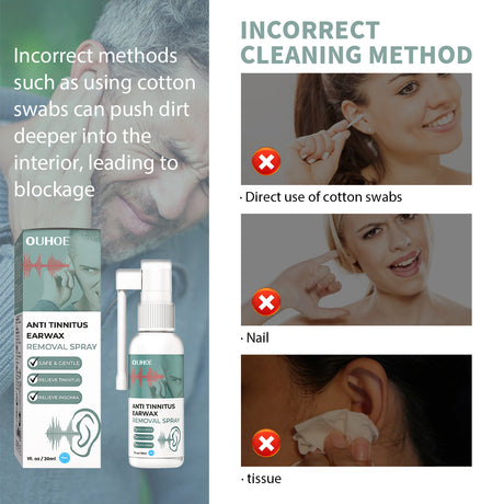 Tinnitus Spray, Relieve Tinnitus Earplug Clean Earwax Ear Health Care Spray - V.I.P Digital Presence