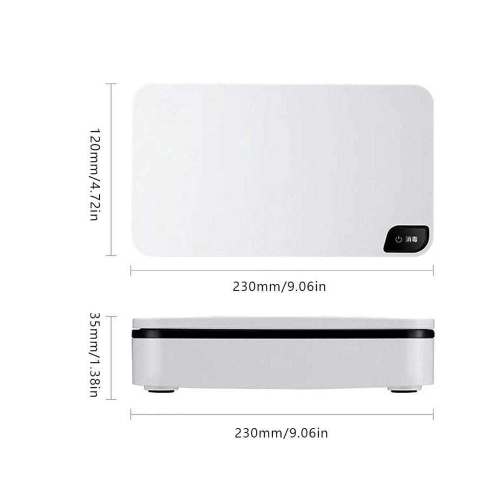 Esterilizador UV portátil, funda desinfectante para teléfono móvil, ratón, cepillo de dientes, mascarilla, caja de esterilización (1 juego)