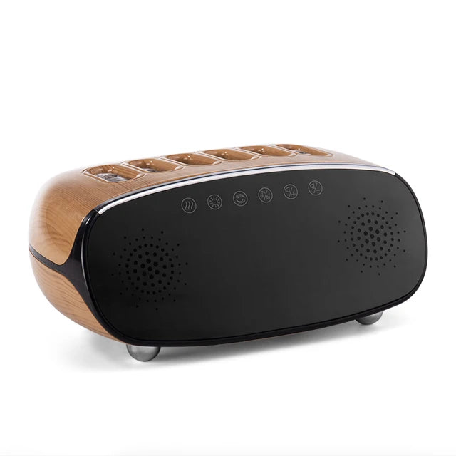 Music Clock Humidifier Colorful Volcano Light Timer for Bedroom Home Yoga Office Flame Humidifier Ultrasonic Essential - V.I.P Digital Presence