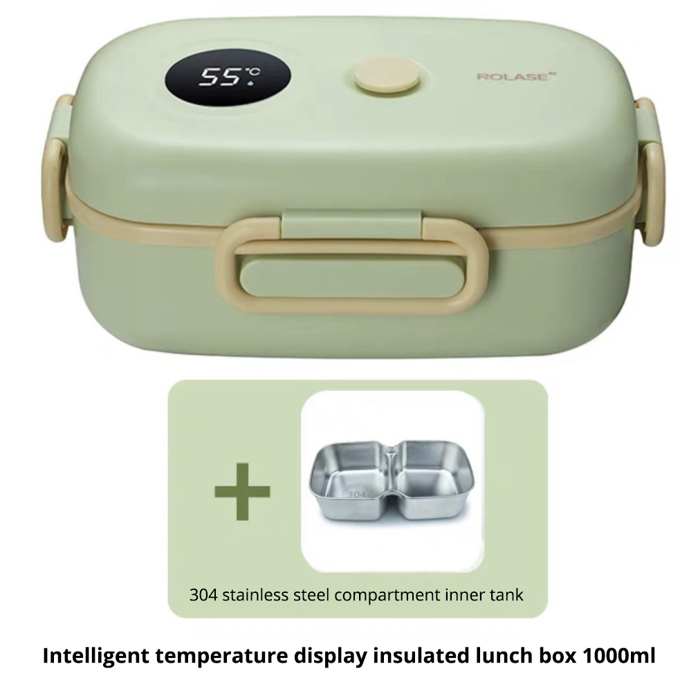 New Smart LCD Temperature Digital Display Insulated Lunch Box Portable Electric Lunch Box Lunch Box Suitable for Outdoor Travel - V.I.P Digital Presence