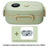 New Smart LCD Temperature Digital Display Insulated Lunch Box Portable Electric Lunch Box Lunch Box Suitable for Outdoor Travel - V.I.P Digital Presence