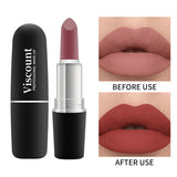 New Frosted Bullet Fog Matte White Lipstick Small Pepper 12 Color Moisturizing Lipstick - V.I.P Digital Presence