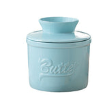 Ceramic yellow oil tank relief red butter storage tank cheese butter dish with lid set - V.I.P Digital Presence