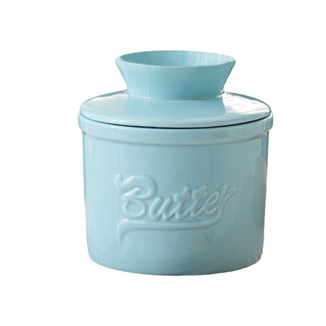 Ceramic yellow oil tank relief red butter storage tank cheese butter dish with lid set - V.I.P Digital Presence