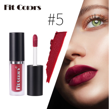 Fit Colors 5 Color Matte Non-Stick Cup Lip Gloss Set Matte Big Brand Color Variety Lipstick - V.I.P Digital Presence