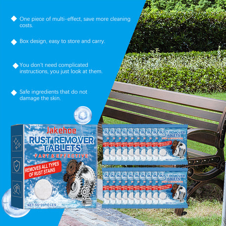 Rust Cleaning Effervescent Tablet, Multi-Effect Decontamination Metal Anti-Rust Home Cleaning Multi-Purpose Effervescent Tablet - V.I.P Digital Presence