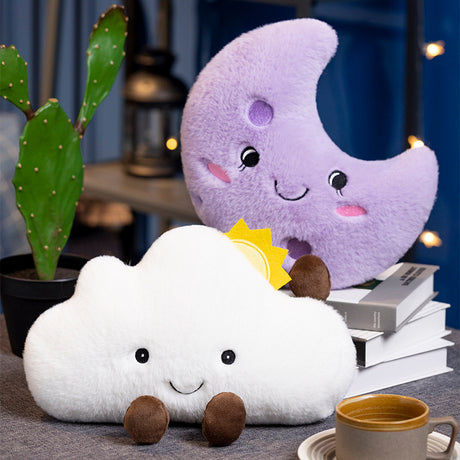 Amuseable Sun Small Sun Pillow Stuffed Toy Moon Cloud Cushion Pillow Doll Doll - V.I.P Digital Presence
