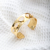 Classic crystal cashemire water drop open bracelet versatile advanced ins - V.I.P Digital Presence