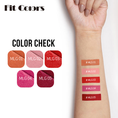 Fit Colors 5 Color Matte Non-Stick Cup Lip Gloss Set Matte Big Brand Color Variety Lipstick - V.I.P Digital Presence