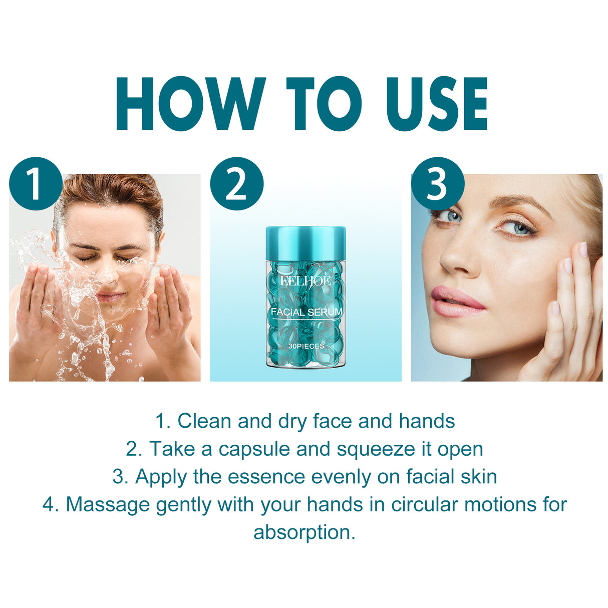 B5 Face Capsule Essence Reduces Fine Lines, Lifts Sagging, Firming And Moisturizing Face