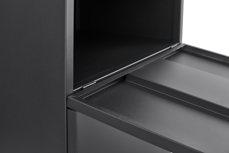 Office furniture Copier Cabinet black 2 door steel copier stand mobile pedestal file Printer Stand - V.I.P Digital Presence