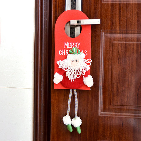 New Christmas Decorations Window Display Pendant Cartoon Old Man Snowman Doll Christmas Fabric Door Hanging - V.I.P Digital Presence