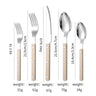 French Rivet ABS Handle Hotel Western Tableware Steak Knife Butter Knife Set - V.I.P Digital Presence