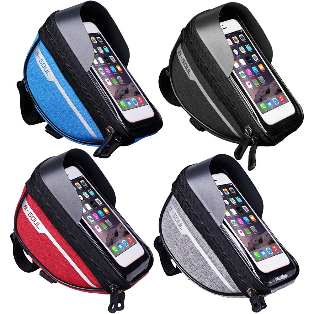Cycling Bicycle Bike Head Tube Handlebar Cell Mobile Phone Bag Case Holder Case Pannier Waterproof Touchscreen Polyester Bike ba - V.I.P Digital Presence