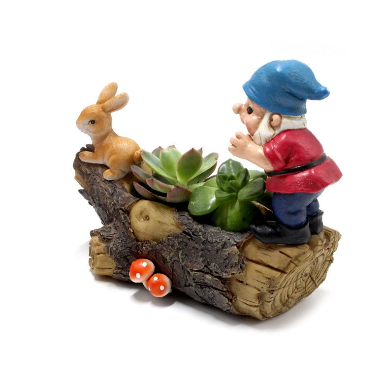 Dwarf Rabbit Flower Pot Decoration Creative Elf Flower Pot Garden Decoration - V.I.P Digital Presence