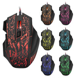 HXSJ Flow Crack Gaming Mouse Colorful Luminous MOUSE 7D Gaming Mouse - V.I.P Digital Presence