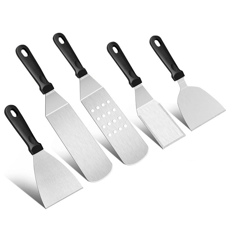 Herramientas para barbacoa al aire libre Juego de palas para barbacoa de acero inoxidable Tenedor para barbacoa Combinación de placa de hierro Nuevo juego de barbacoa para barbacoa