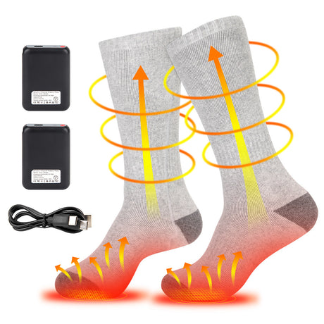 Motorcycle riding in winter heated socks for warmth and foot protection intelligent charging foot heating socks - V.I.P Digital Presence