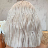 Wig 60# Ladies Front Lace Chemical Fiber To Shoulder Short Curly Wig Headgear - V.I.P Digital Presence