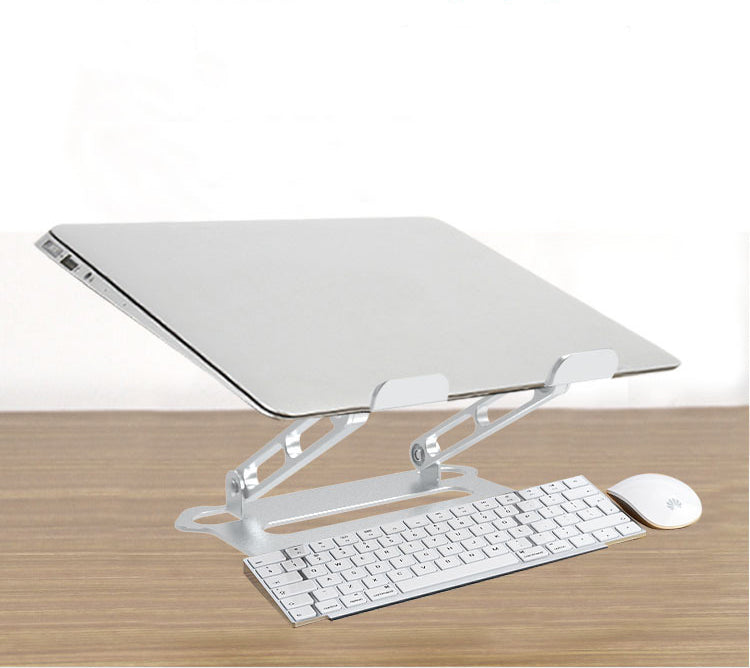 Soporte de escritorio para computadora portátil, soporte de refrigeración para notebook, soporte de aleación de aluminio para tableta, plegable y fácil de transportar. 