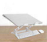 Soporte de escritorio para computadora portátil, soporte de refrigeración para notebook, soporte de aleación de aluminio para tableta, plegable y fácil de transportar. 
