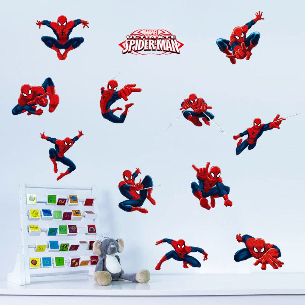 Spider Man Children's Room Bedroom Background Cartoon Wall Sticker - V.I.P Digital Presence