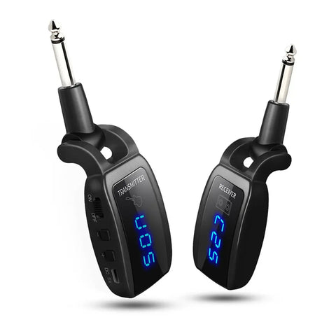 Wireless Guitar System Rechargeable Upgrated LED Screen15 Channels UHF Wireless Guitar Transmitter Receiver Guitar Accessories - V.I.P Digital Presence