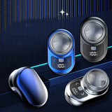 Portable Electric Shaver Pocket Shaving For Men Mini Beard Shaver LCD Power Display Rechargeable Travel Home Shaver Easy Install - V.I.P Digital Presence
