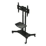 FANCO Universal Rotating TV Stand, suitable for 32-80 inch TVs, with adjustable tilt height and maximum VESA 600x400mm (black) - V.I.P Digital Presence