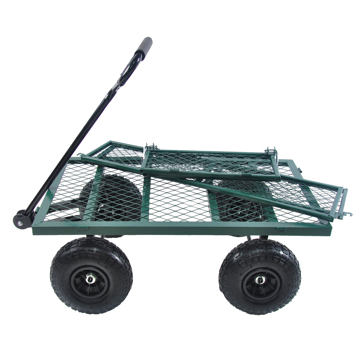 Wagon Cart Garden cart trucks make it easier to transport firewood (green) - V.I.P Digital Presence