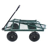 Wagon Cart Garden cart trucks make it easier to transport firewood (green) - V.I.P Digital Presence