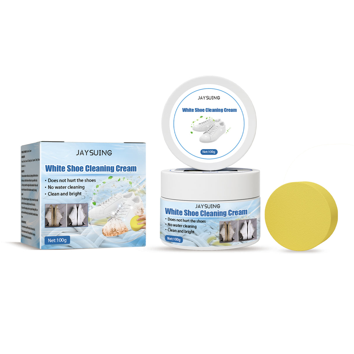 Little White Shoes Cleaning Cream, Little White Shoes Clean Stains Shoes Edge Yellow Free Wash Whitening Cleaning Cream - V.I.P Digital Presence