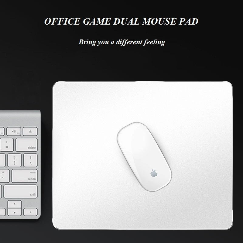 Aluminum Alloy Smooth Mouse Pad 240x180/300mm Hard Metal Slim Desk Mat Rubber Anti-slip Bottom Speed Control Mousepad For Gaming - V.I.P Digital Presence