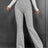 Fashionable and casual solid color micro flared high waisted pants for women - V.I.P Digital Presence