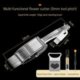 Squid Flower Cutting Knife Scallion Silk Cutting Knife Scalable Carving Tool Chicken Gizzard Waist Flower Knife - V.I.P Digital Presence