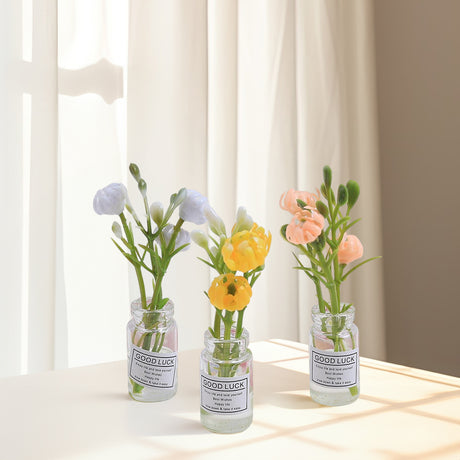 Multicolor three-dimensional luminous vase, creative handmade DIY cream glue accessories, resin small parts - V.I.P Digital Presence