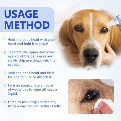 Pet Eye Drops, Cats And Dogs Eye Cleaning Care Pet Eye Wash Tear Stain Remover - V.I.P Digital Presence
